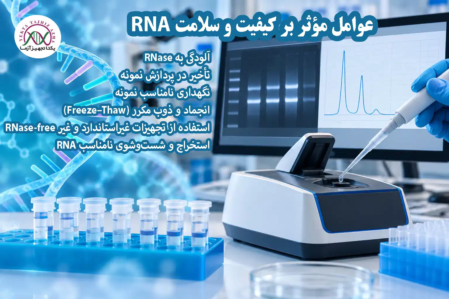 راهنمای کنترل کیفیت RNA استخراج شده